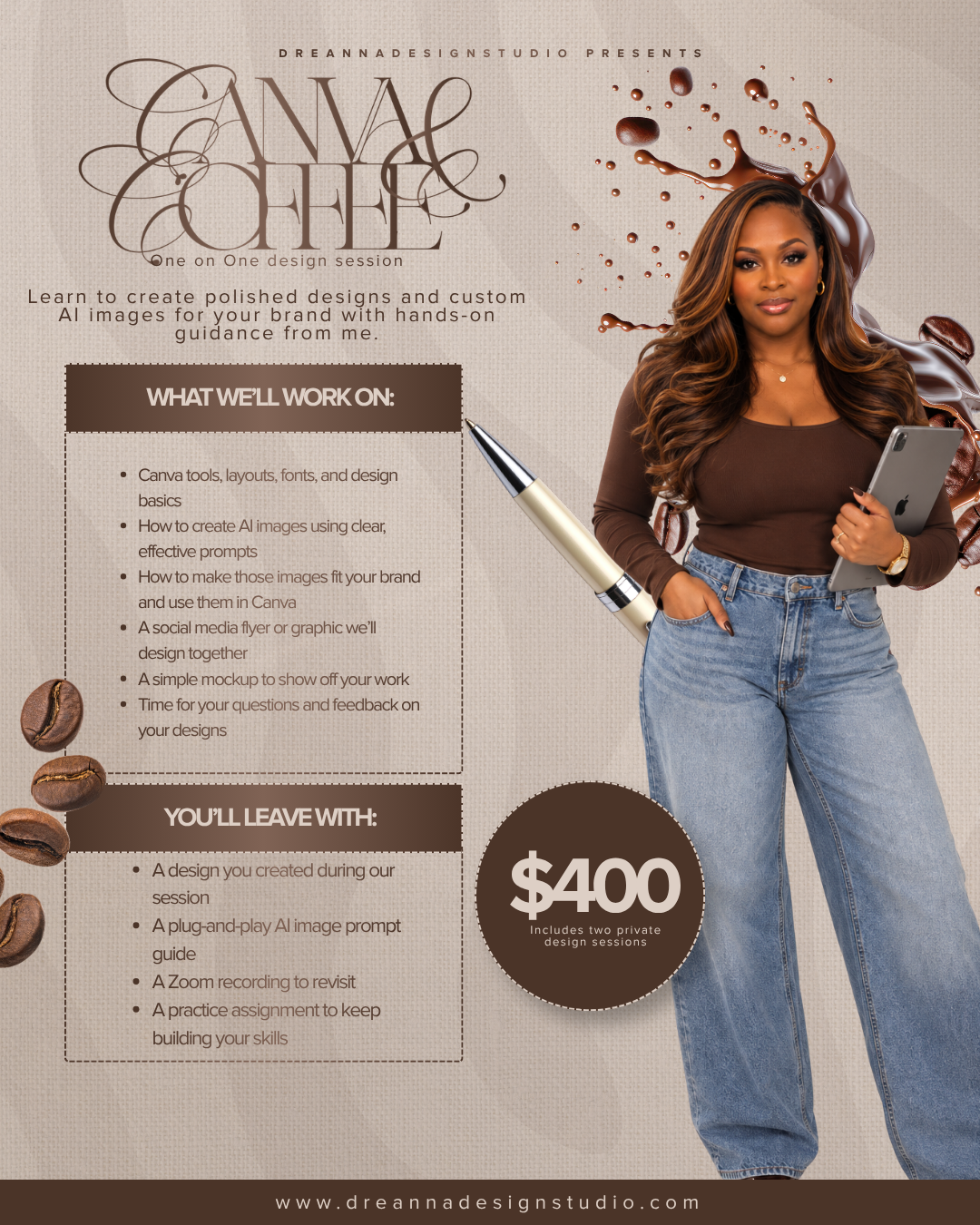 Canva & Coffee: One-on-One Design Session